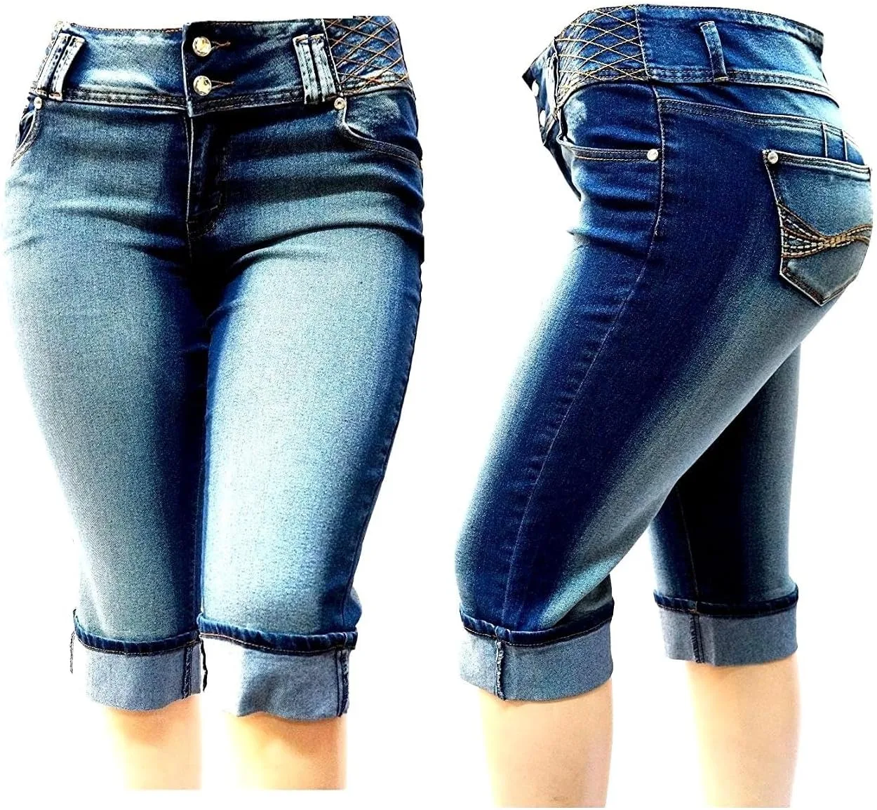 

Jack David женские джинсы-капри плюс сайз с эффектом стрейч