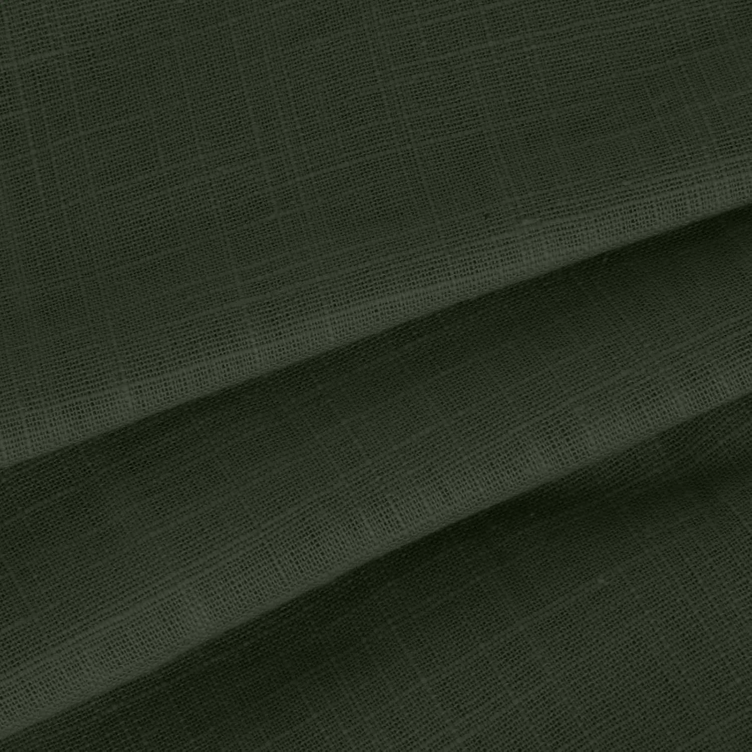Блуза с длинным рукавом и воротником, Cotton Linen, армейский зеленый — фото 4