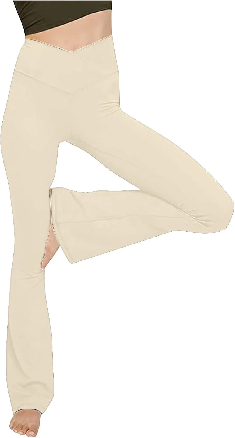 

Женские фларед леггинсы для йоги с высокой талией