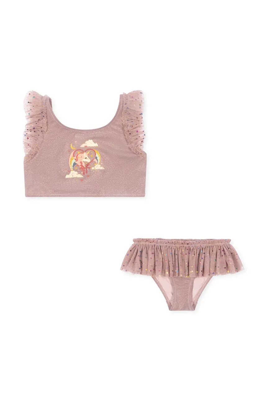 

Детский купальник из двух частей SPARKY BIKINI Konges Sløjd, розовый