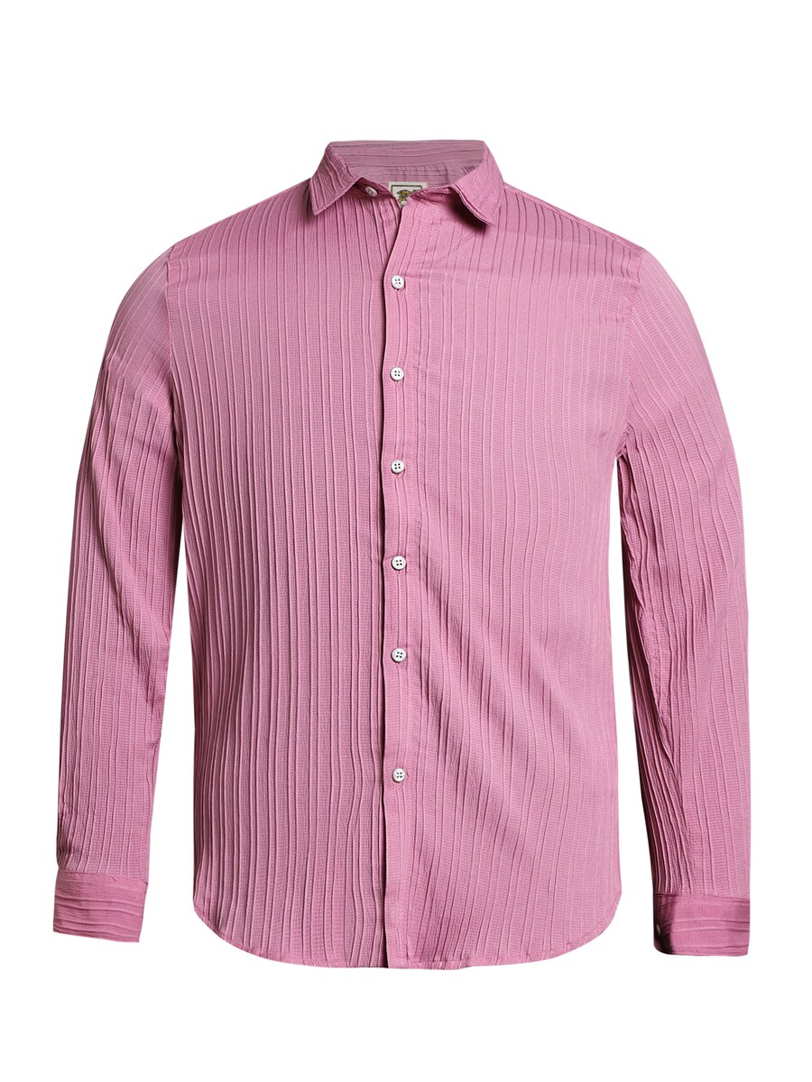 

Рубашка на пуговицах Comfort fit Campus Sutra Suzette, розовый