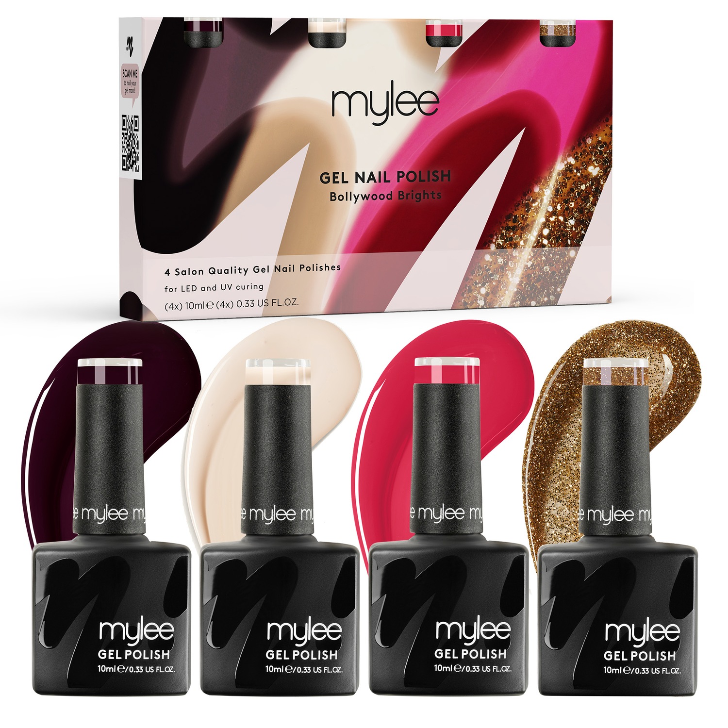 

Лак для ногтей gel nagellack gele quad Mylee, bollywood brights, объем 40 мл