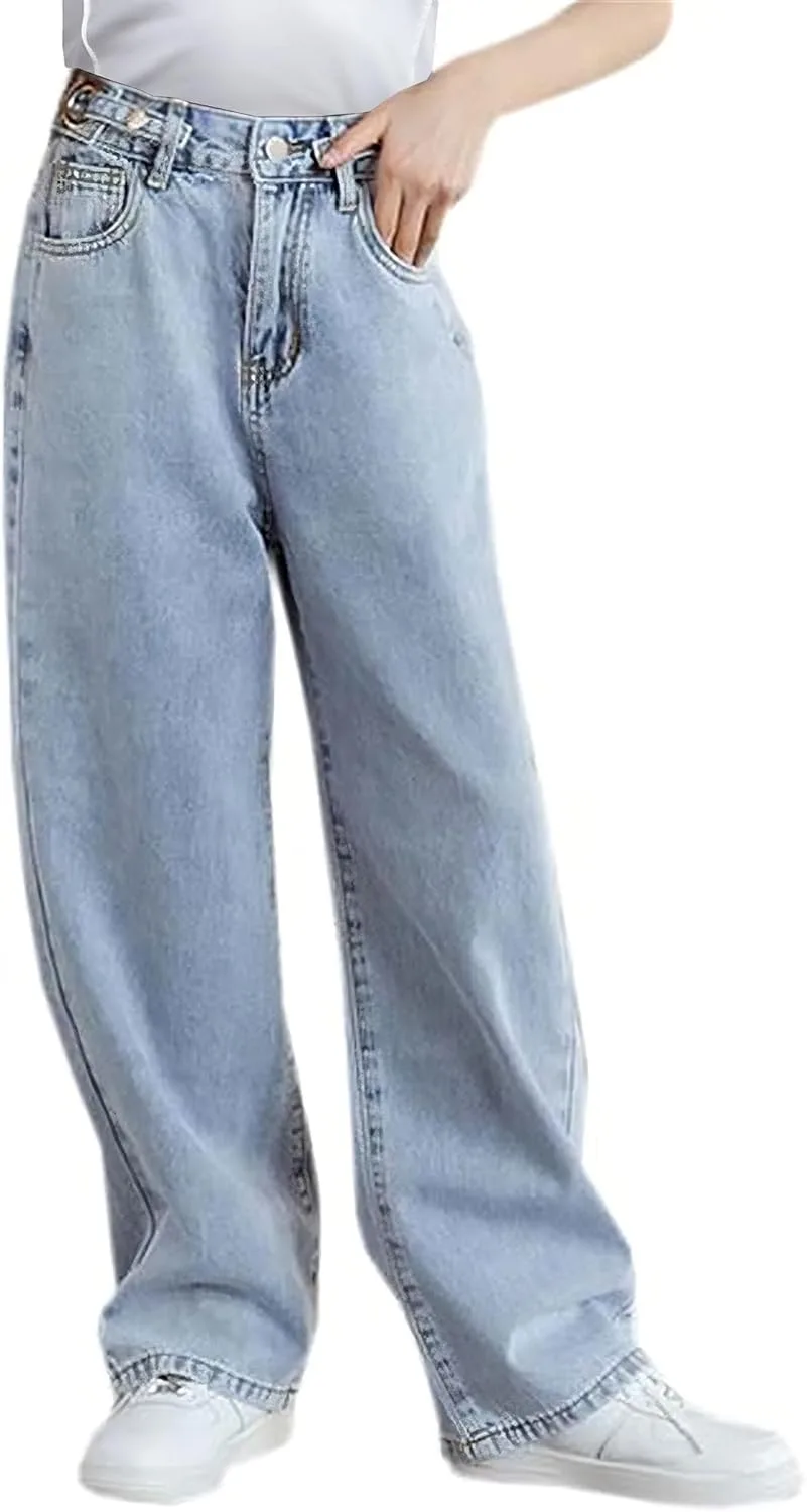 

SANGTREE Женские джинсы Wide Leg с эластичным поясом
