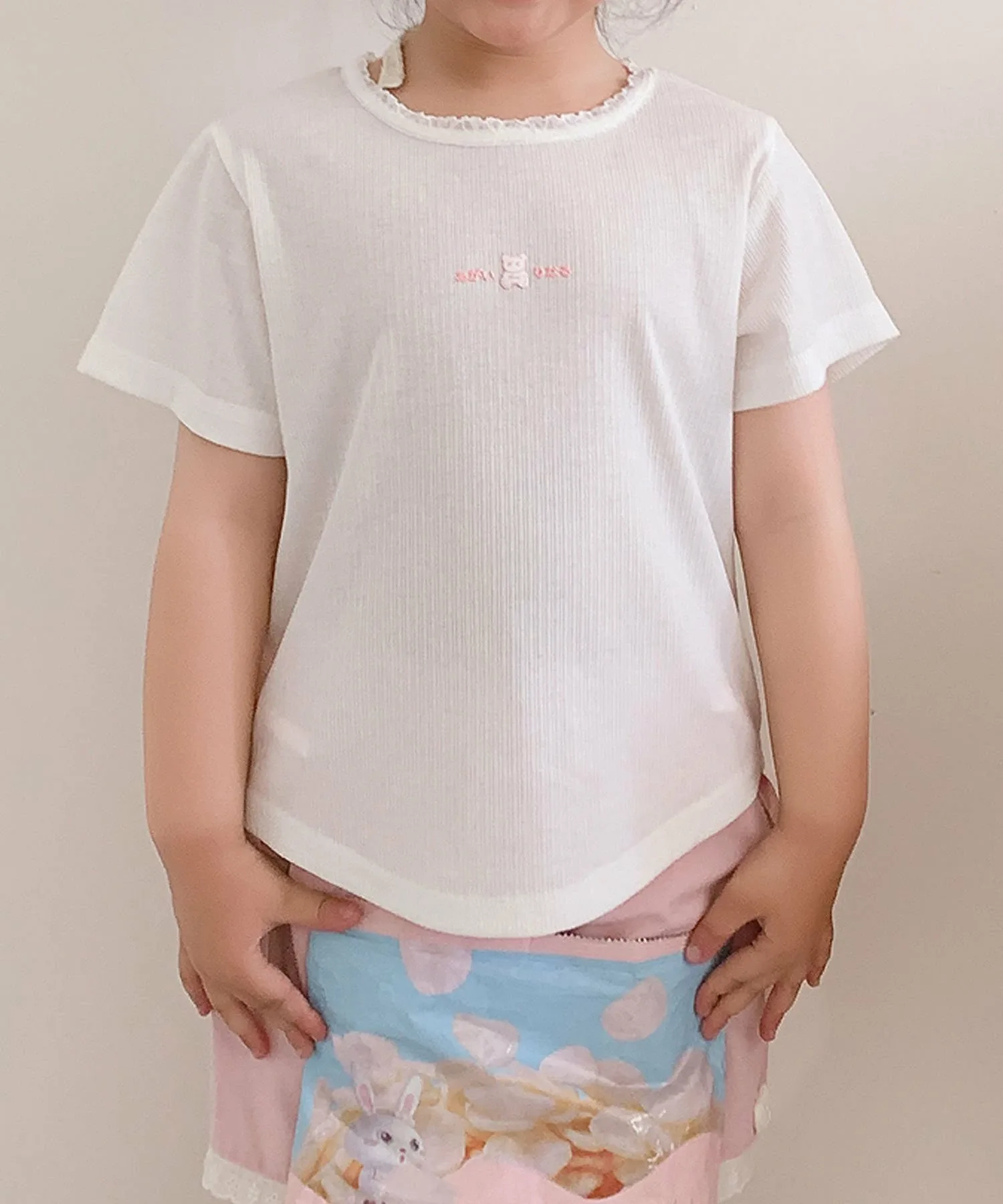 Детская футболка с лентой [aimoha-KIDS-] Aimoha Kids, white — фото 3