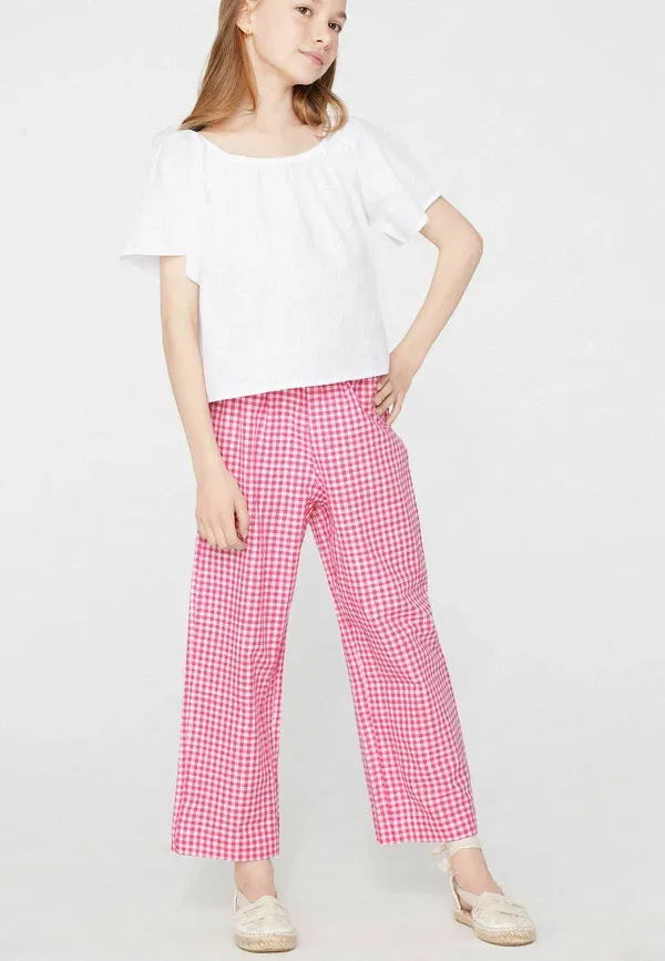 Брюки с эффектом канваса Tezenis, розовый — фото 2
