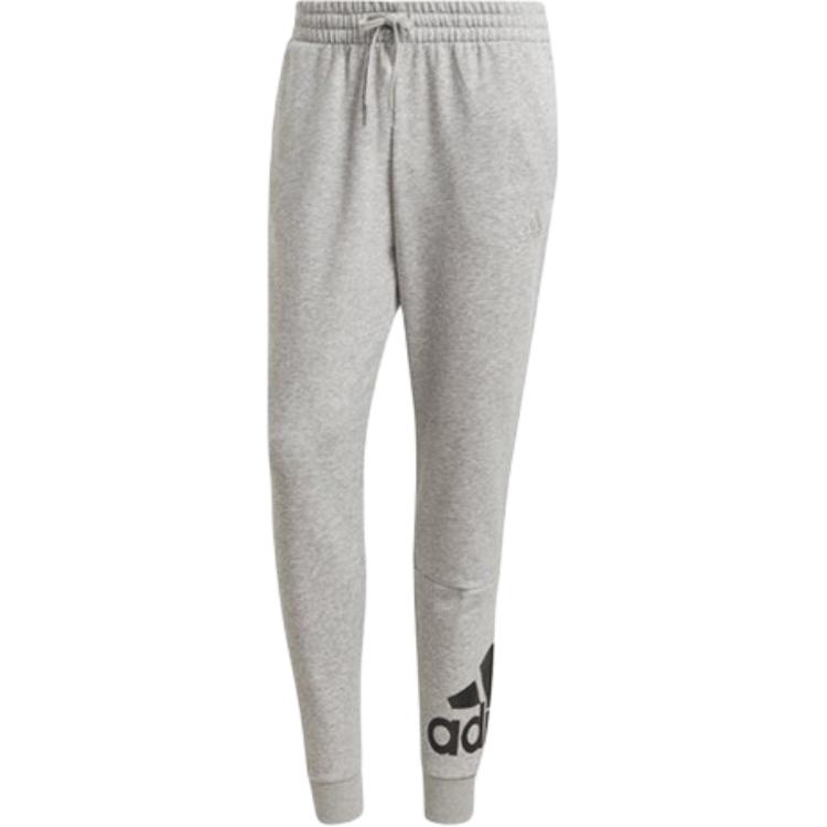 

Adidas Трикотажные спортивные брюки мужские, средние, серо-меланжевый