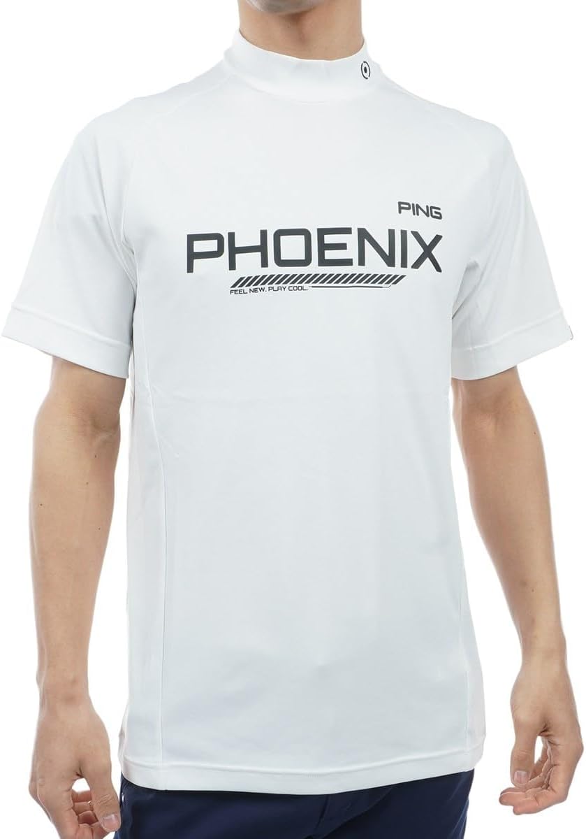

Мужская рубашка Ping с коротким рукавом и высоким воротником (технология Sarai: легкая и быстросохнущая) / Для гольфа / 621-4167311, белый