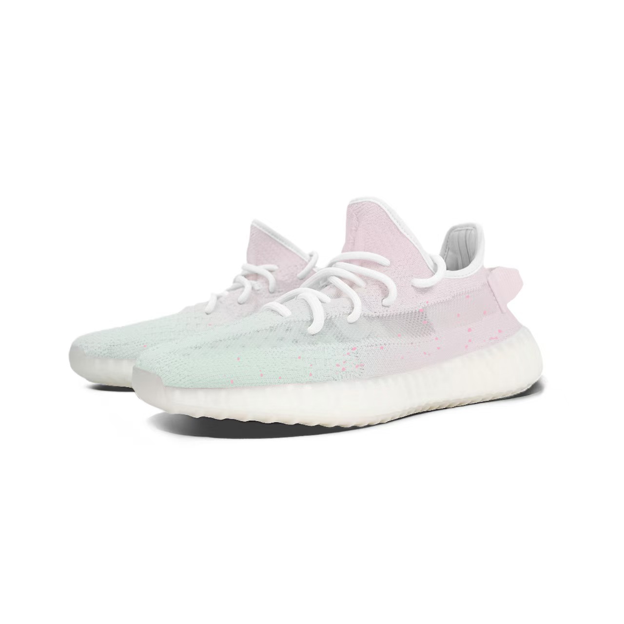Adidas Originals Yeezy Boost 350 V2 Ice Cream Abrasion Resistant Low top Casual Shoes Unisex White — фото 4