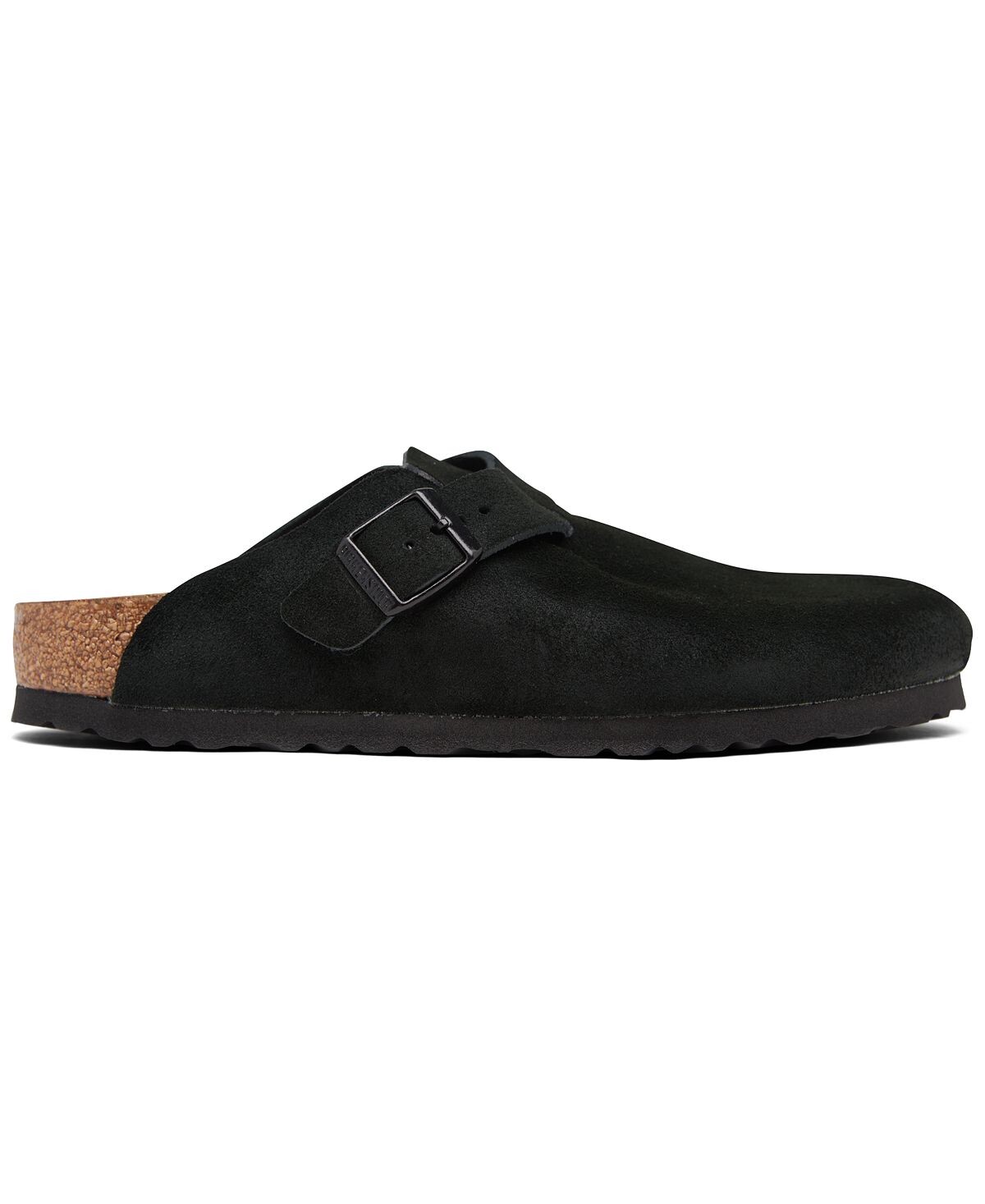 Женские замшевые кожаные сабо Boston с мягкой стелькой от Finish Line Birkenstock, черный — фото 2