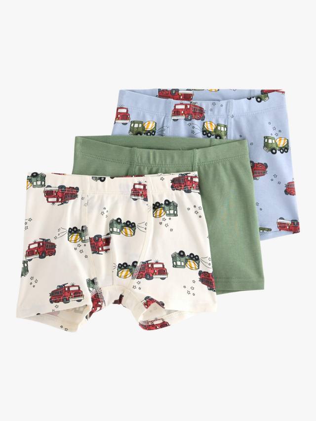 

Детские хлопковые боксеры Lindex, Pack of 3, White/Multi