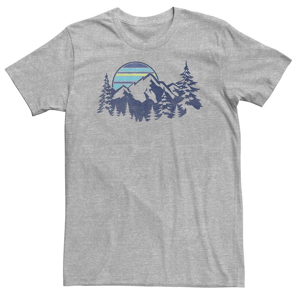 

Полосатая солнечная футболка Big & Tall Mountain Range Licensed Character, цвет Athletic Heather