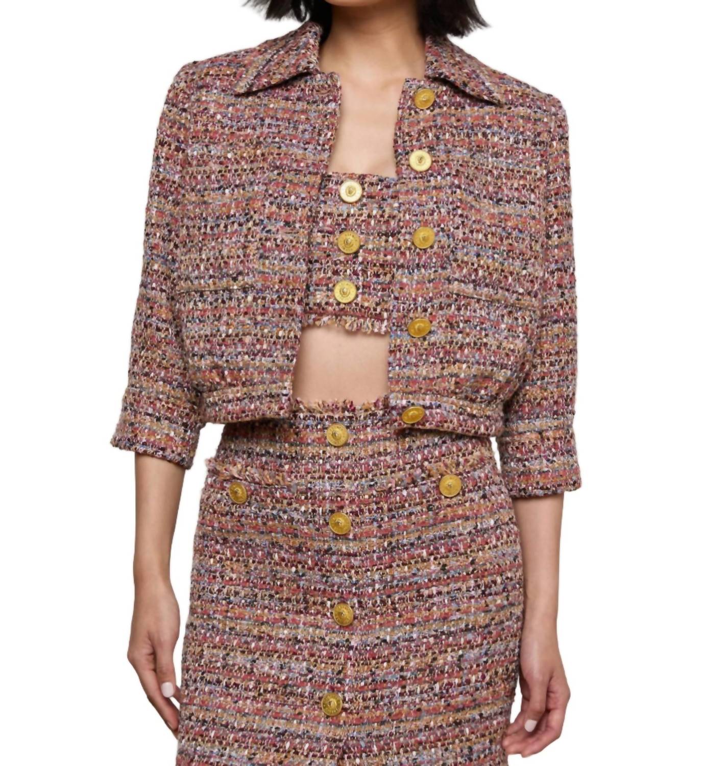 

L'Agence Куртка Jia Crop с рукавами 3/4, разноцветная