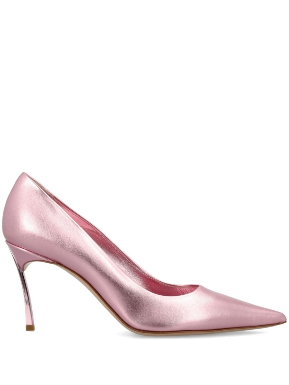 Туфли Flash Goldust с эффектом металлик Casadei, розовый