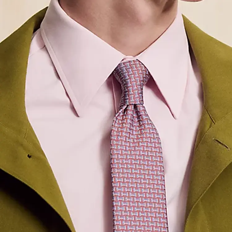 

Шелковый галстук Mulberry Silk, цвет Orange HERMES