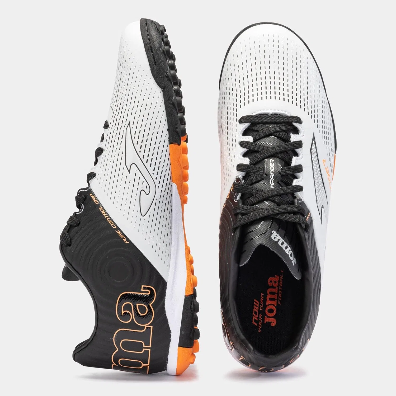 Мужские футбольные кроссовки Joma для игры на искусственном газоне, белые — фото 4