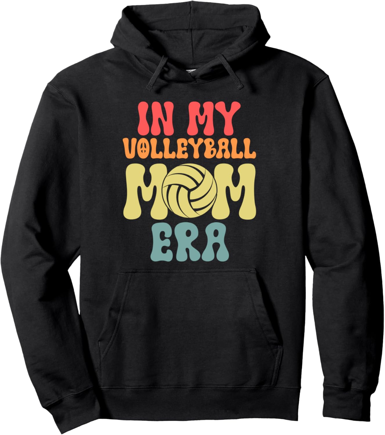 

В эпоху моей мамы-волейболистки, волейбольная толстовка Volleball Player & Play Volleyball Gift, черный