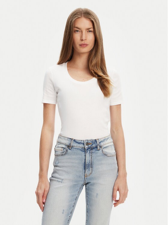 

Облегающая футболка 3GA2D1066 United Colors Of Benetton, белый