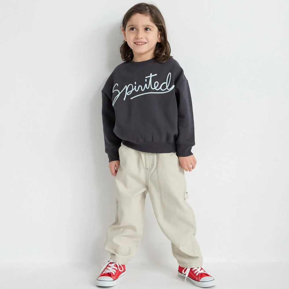 Толстовка с флисовой подкладкой и вышивкой вельветом Branshes, цвет Charcoal Gray — фото 2