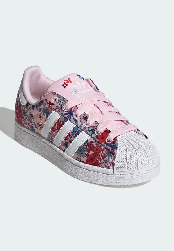Кроссовки liberty london x adidas originals superstar ii junior унисекс Adidas Originals, Clear Pink/Ftwr White/Light Pink — фото 2