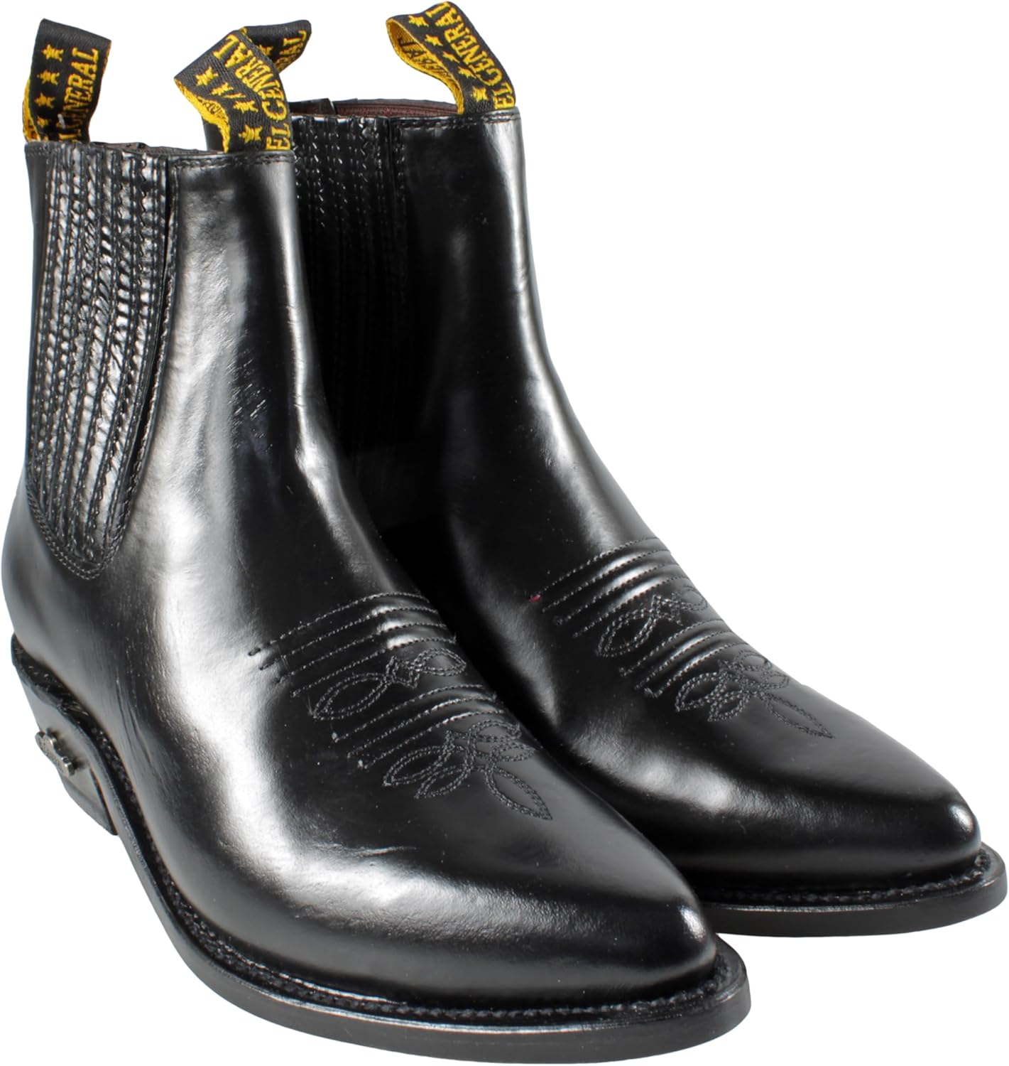 

Мужские ботинки на щиколотку El General Cowboy из натуральной кожи, черный, стиль вестерн Chameleon Generic