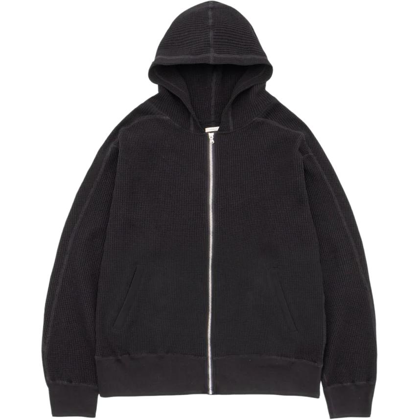 

FW25 Zip Up Thermal Hoodie Sweatshirt Unisex Nanamica, черный