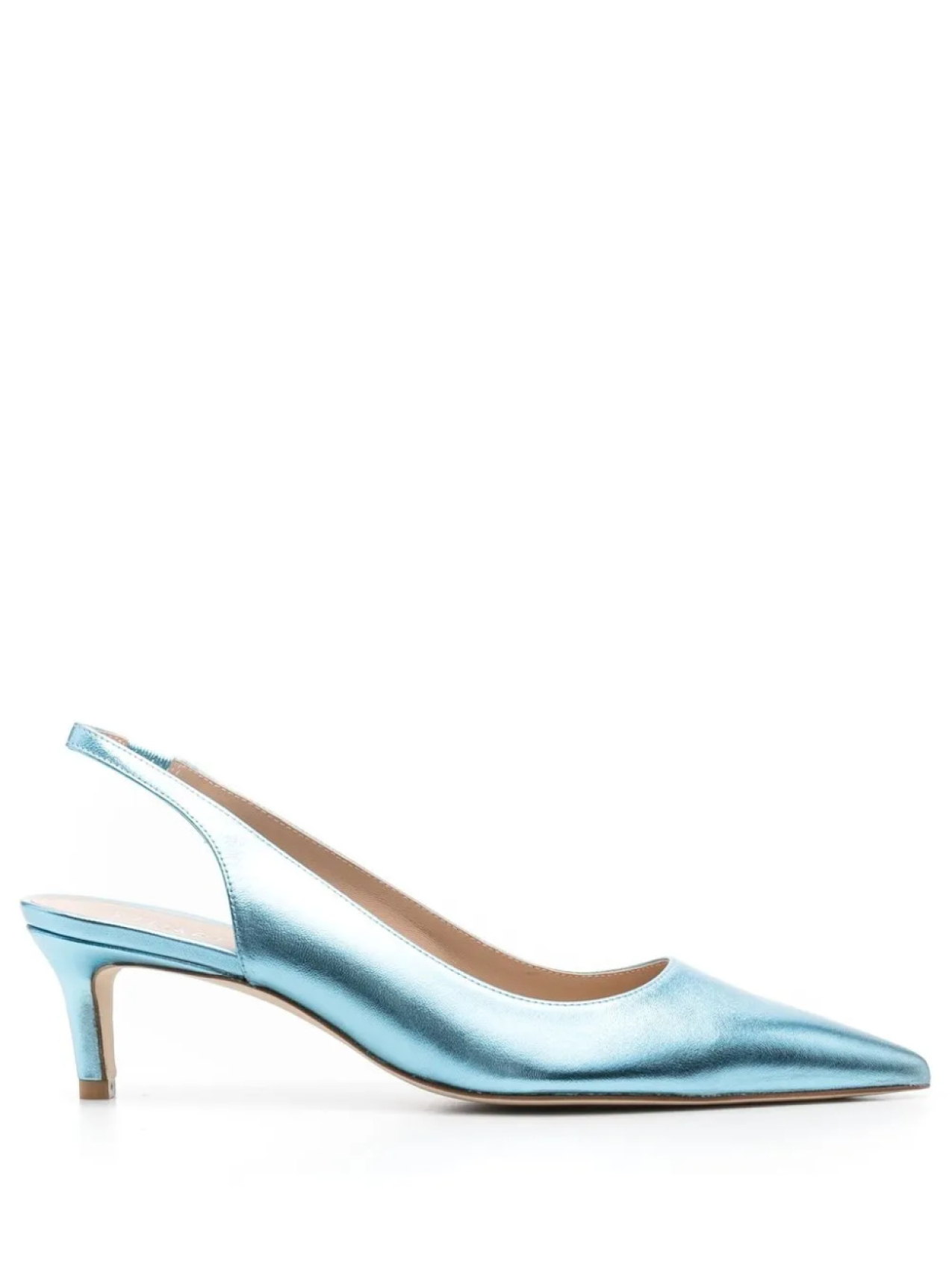 Туфли с эффектом металлик Stuart Weitzman, синий