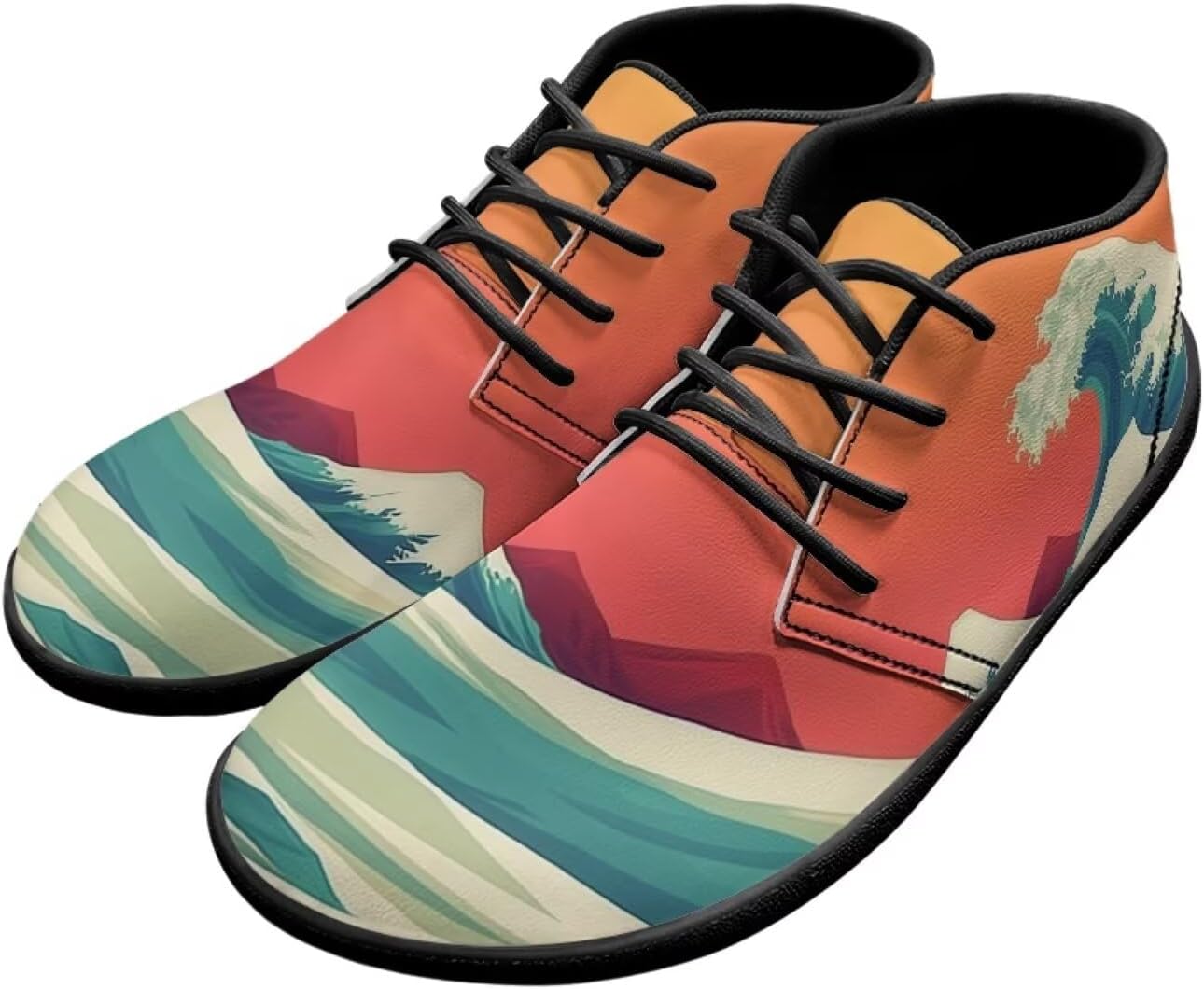 

Мужские ботинки Forchrinse с принтом красивого розового неба, повседневные кроссовки, шнуровка, средние чукка-ботинки, размеры US 6-14, для офиса, работы, вечеринки, путешествий