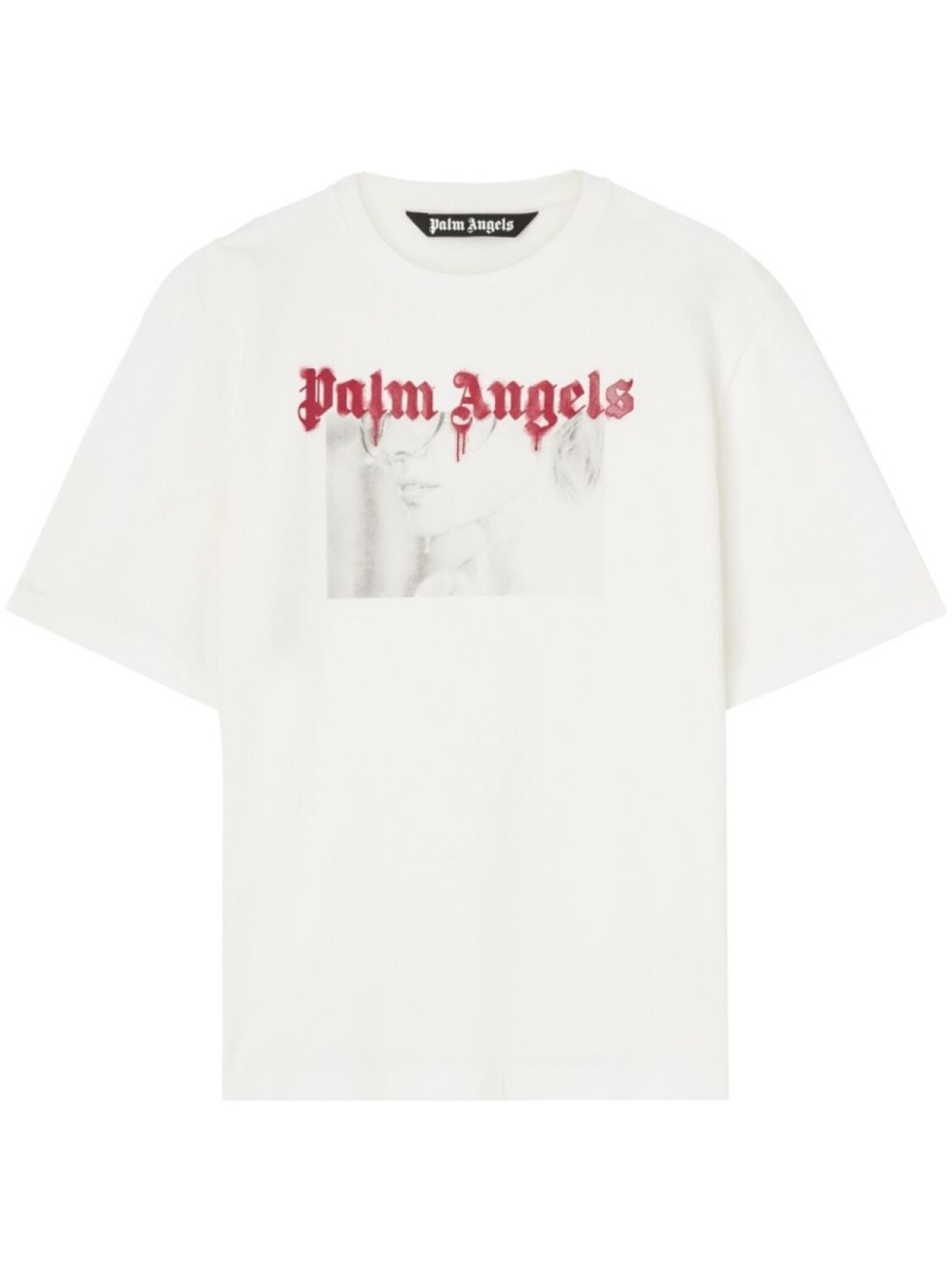 

Palm Angels футболка Portrait Pencil, белый