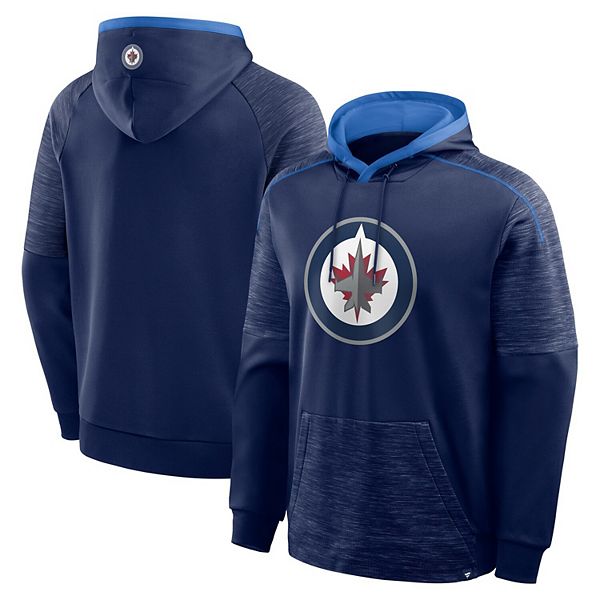 

Мужской синий худи Winnipeg Jets Goaltender Defender Fanatics