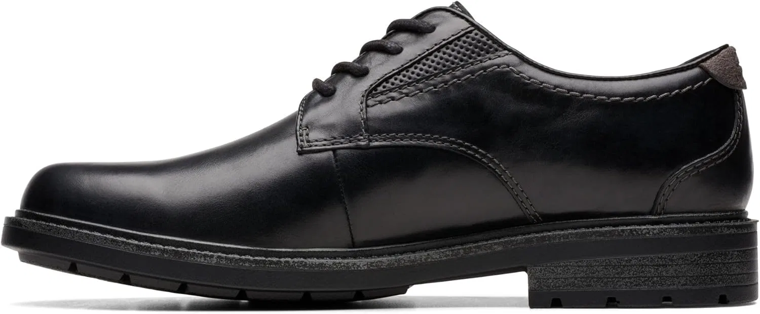 Clarks - Мужские низкие туфли Un Shire, Black Leather — фото 2