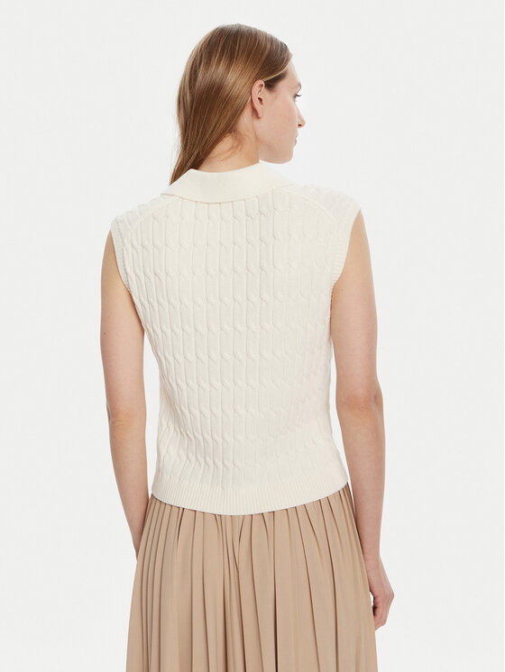 Свитер regular fit WW0WW45655 Tommy Hilfiger, экрю — фото 3
