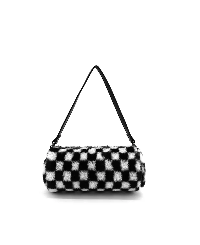 

Сумка через плечо Jordan Checkered из искусственного меха, малая LIKE DREAMS, черный