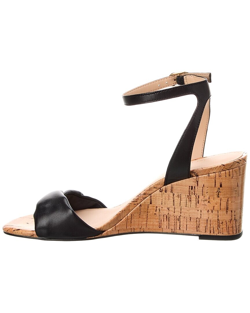 Кожаные сандалии на танкетке Stuart Weitzman Everly 75, черный — фото 3