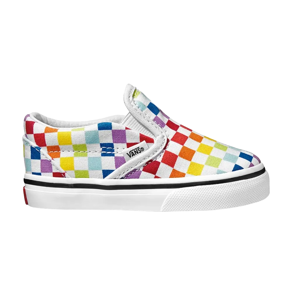 Классические слипоны для малышей Vans, мультиколор