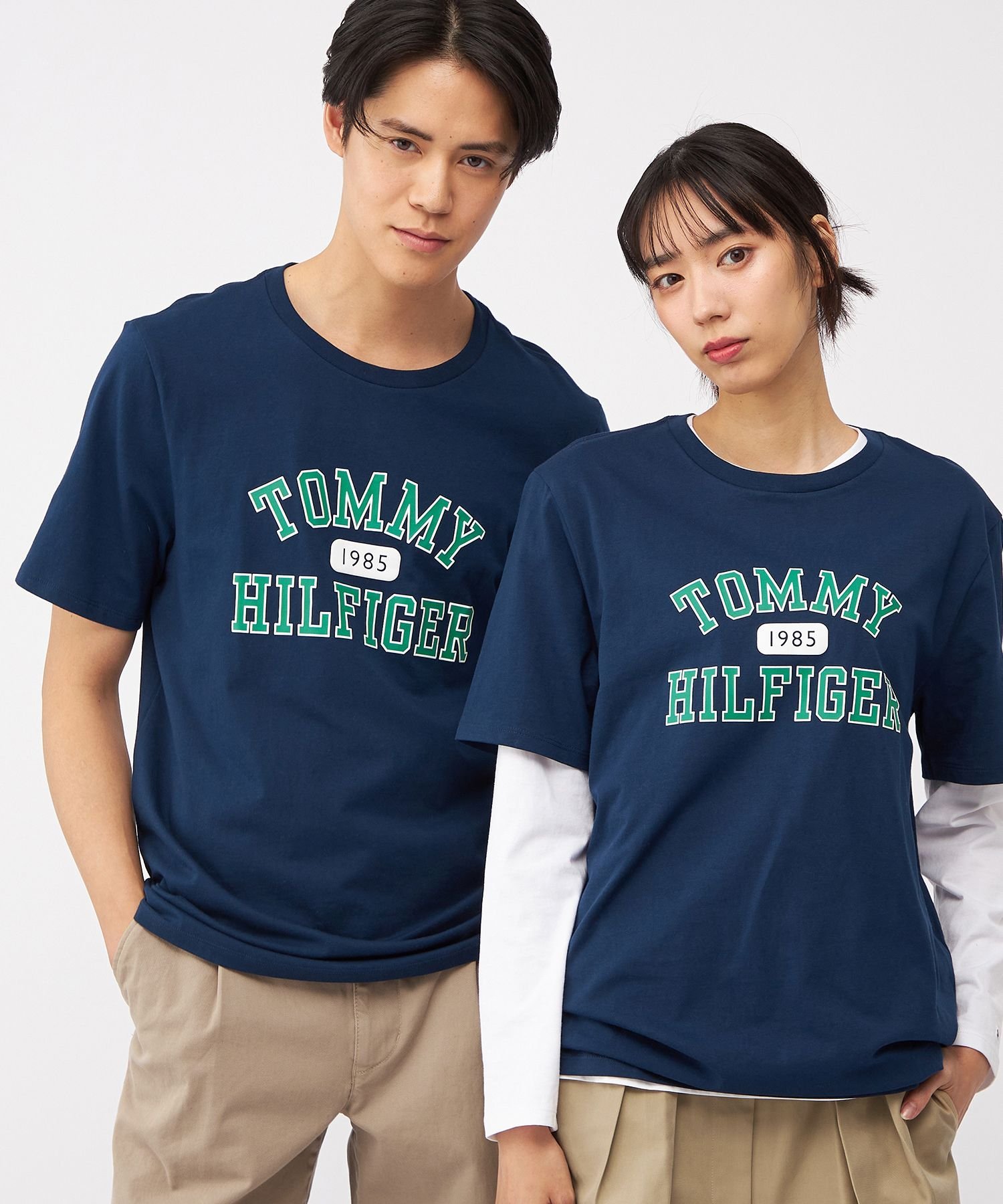 Футболка с логотипом, унисекс, только онлайн TOMMY HILFIGER, Navy DCC