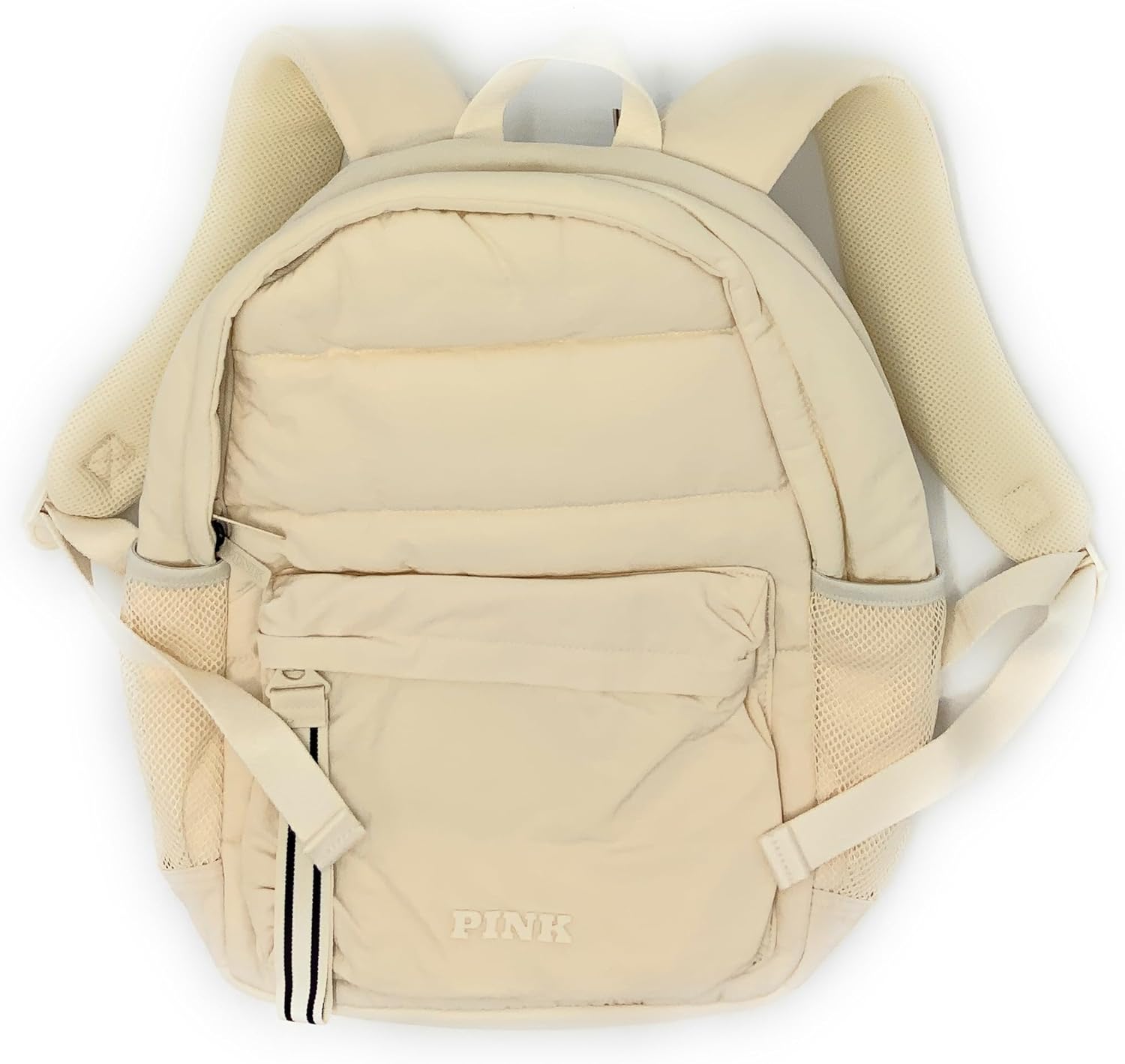 

Victoria's Secret PINK стеганый пуховик рюкзак (Off-White)