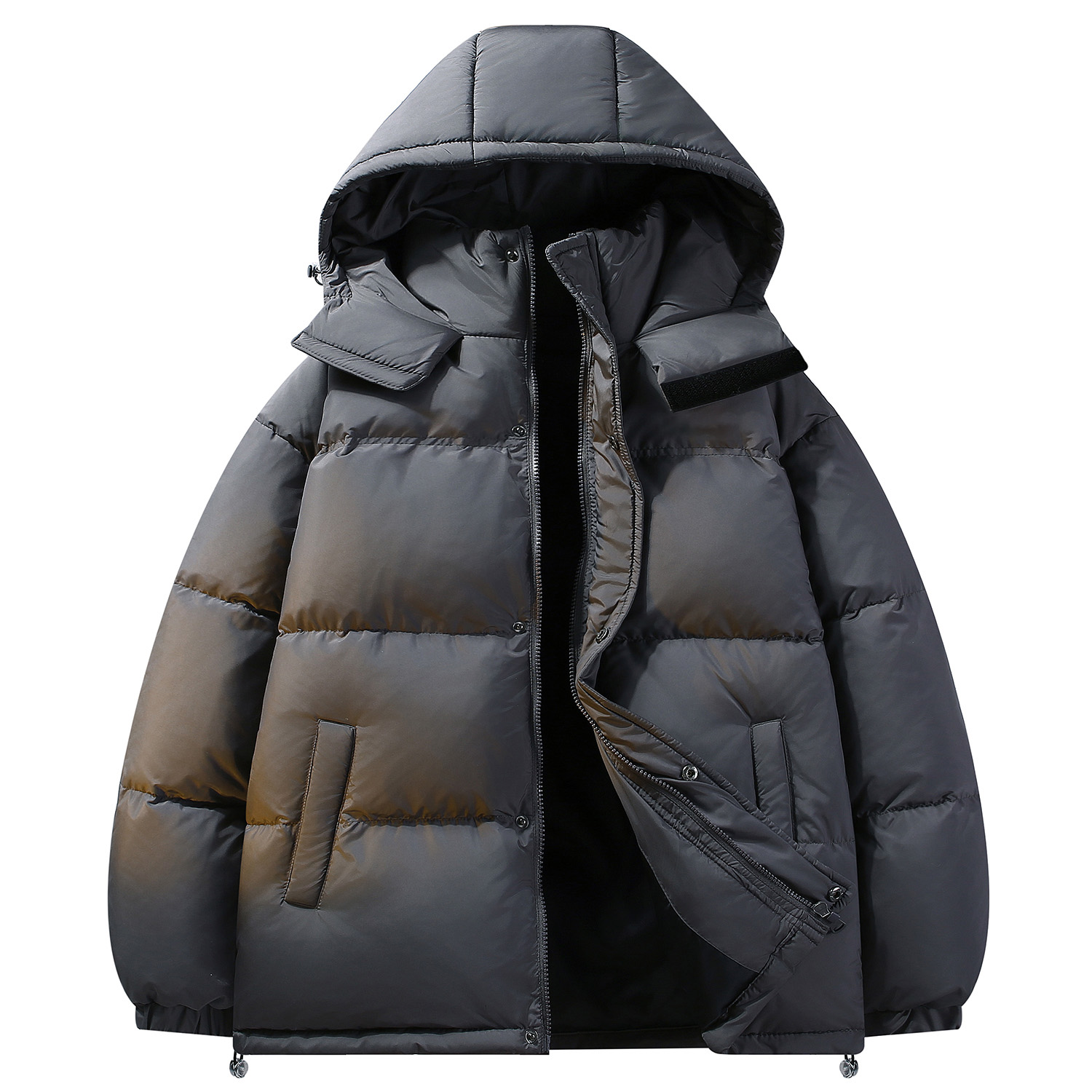 

Пуховик Unisex Hooded Thickened ZIAREL, темно-серый