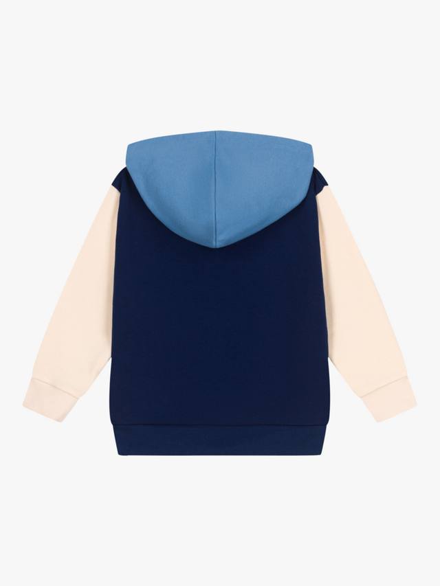 Детская хлопковая худи с цветными блоками Petit Bateau, Medieval/Multi — фото 2
