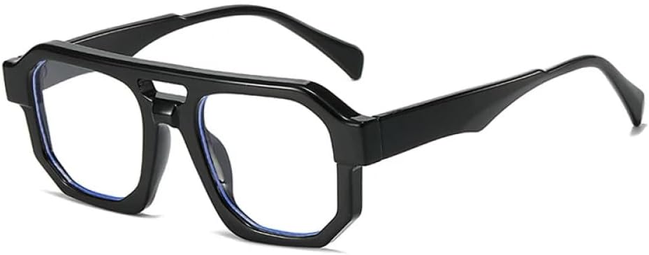 

Квадратные женские солнцезащитные очки с градиентным переходом цвета, модная оправа, мужские ретро солнцезащитные очки, защита от УФ-излучения UV400, черные прозрачные, E UOVSAW, Black Clear