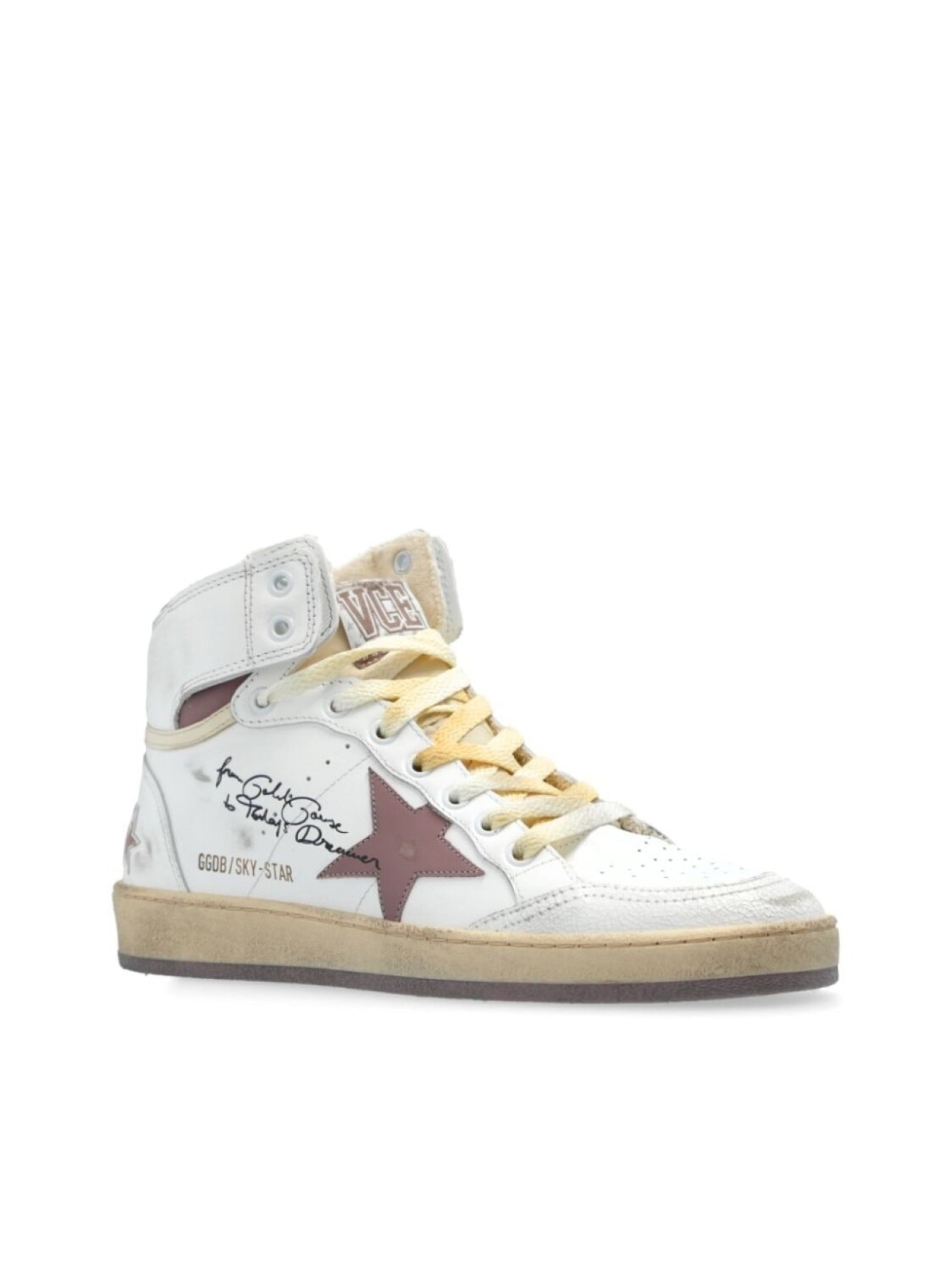 Golden Goose кроссовки со звездной нашивкой, белый — фото 3