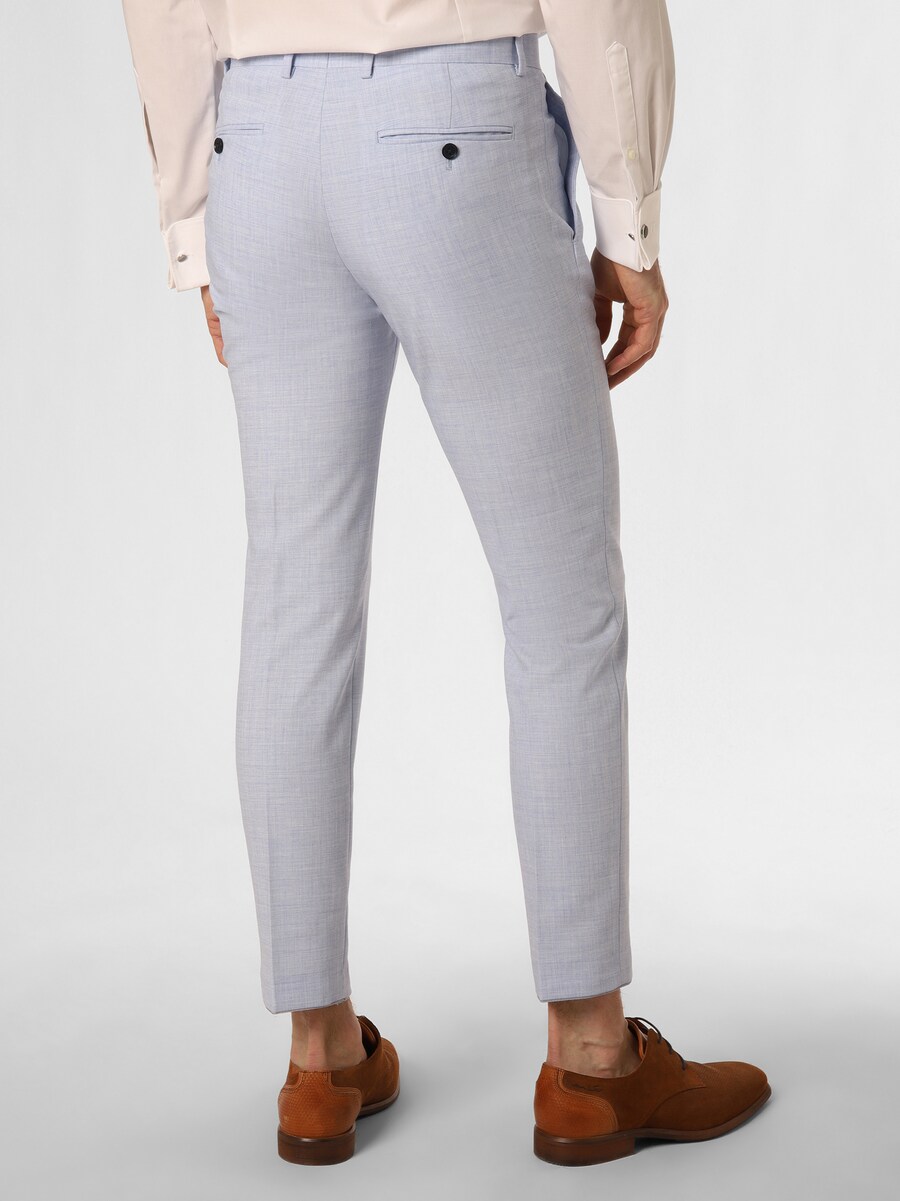 

Узкие брюки со складками Finshley & Harding London Hoxdon, светло-голубой