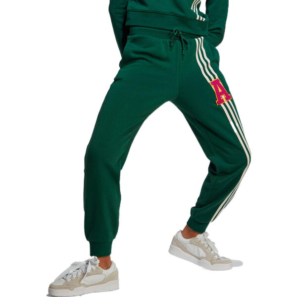 Штаны оригинальные 3 полоски спортивные штаны Adidas, зеленый — фото 2