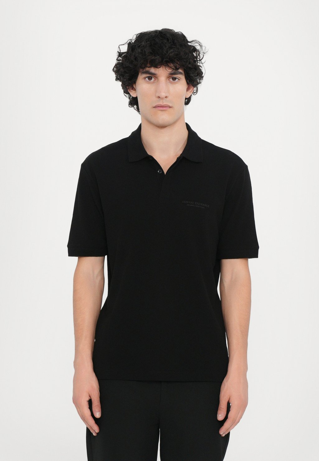 

Рубашка поло Armani Exchange, черный