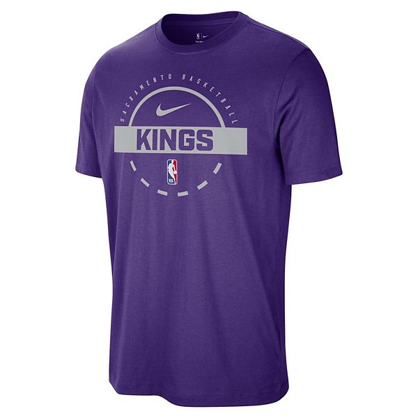 Мужская фиолетовая футболка Sacramento Kings для тренировок Nike — фото 3