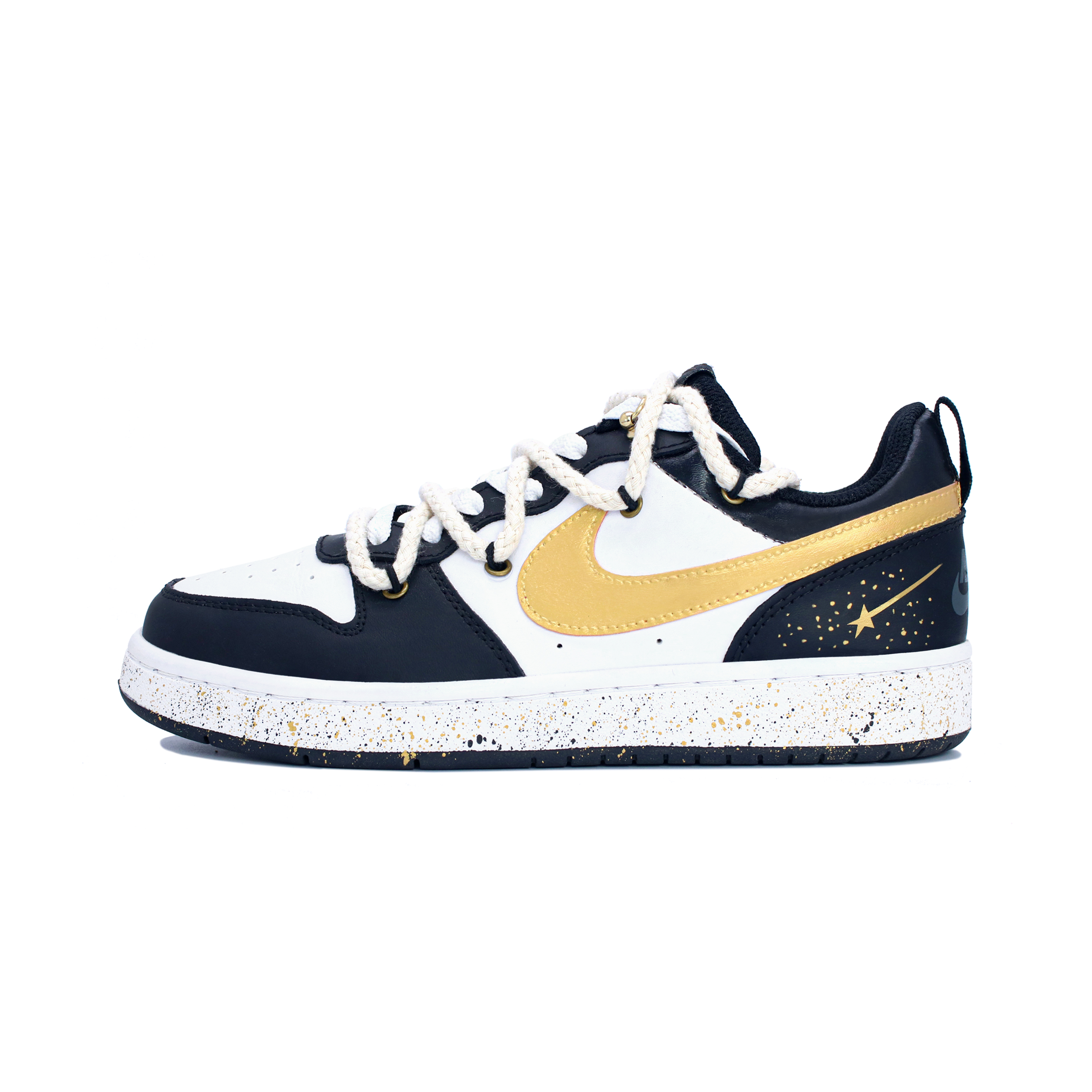 

Женские кроссовки для скейтбординга Nike Court Borough Low, Black/Gold