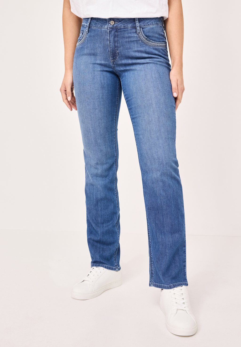 

Джинсы прямого кроя LARA FÜR MIT STRETCHANTEIL Paddock's, цвет Mid Blue Used