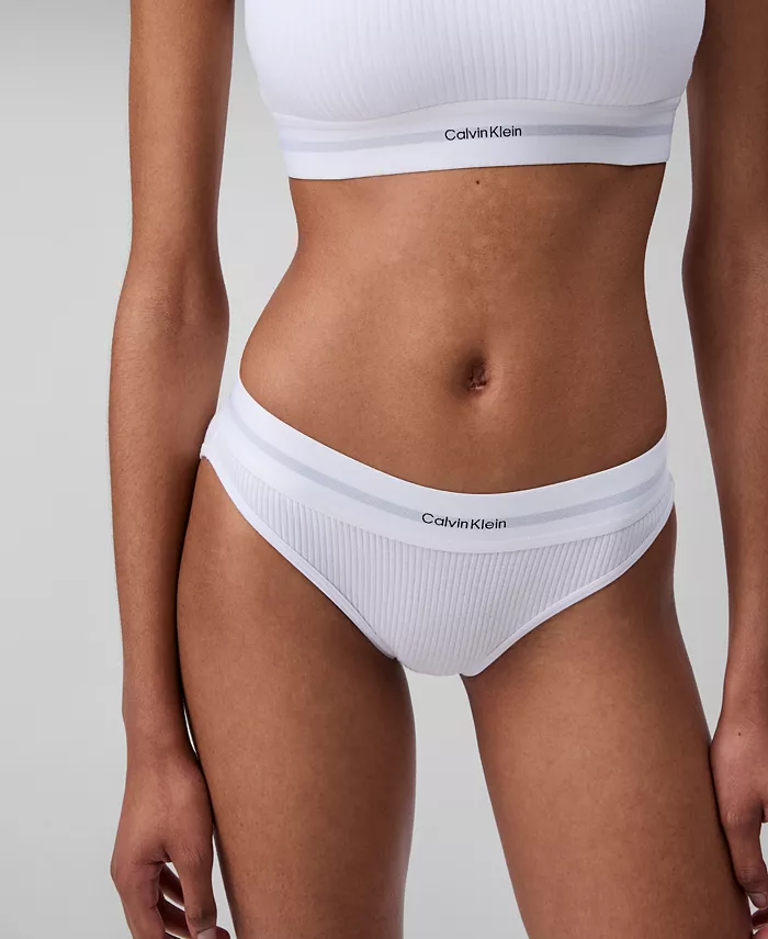 

Женские ребристые бикини QF8022 Calvin Klein, белый