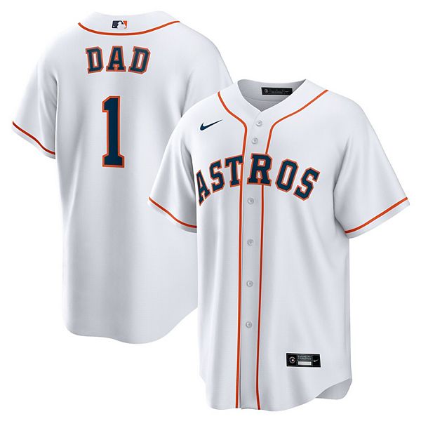 

Мужская белая реплика футболки houston astros #1 dad home Nike