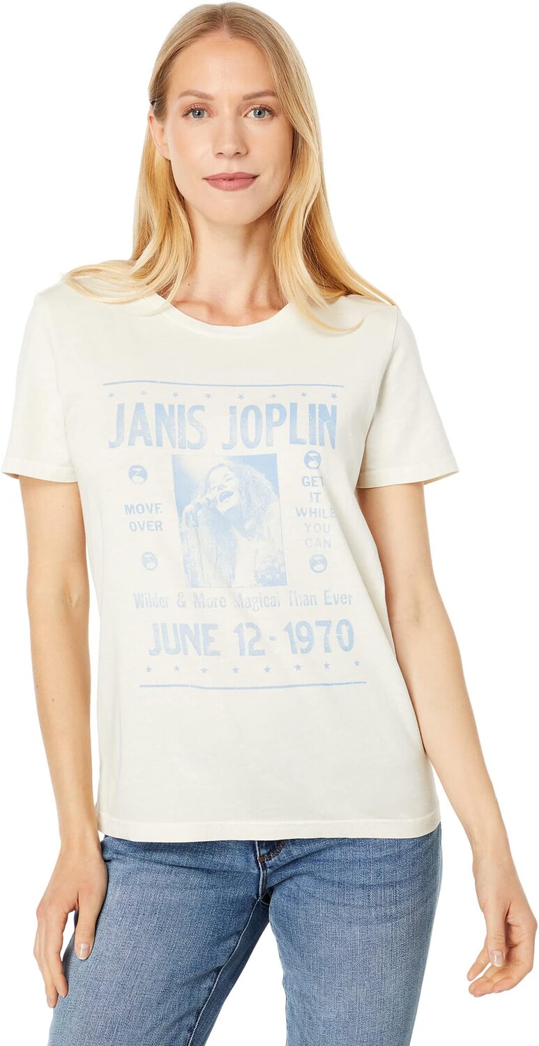 

Футболка Lucky Brand Janis GIG Poster Classic Crew, цвет Birch