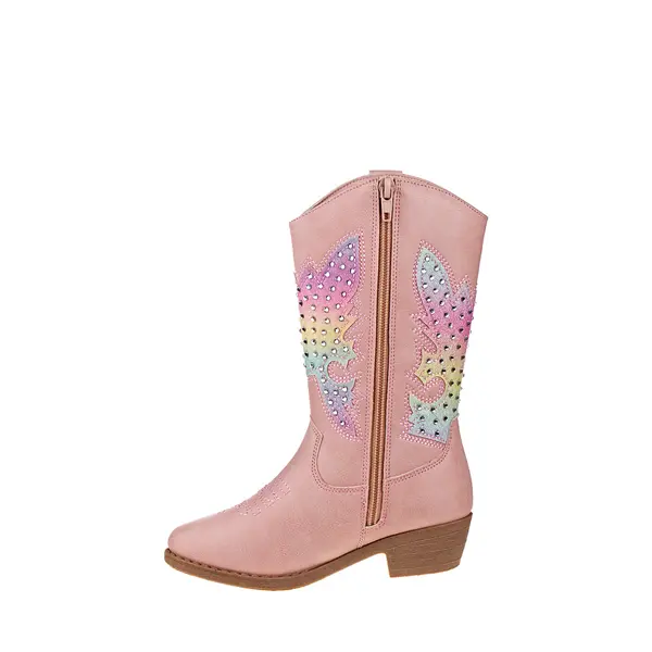 

Ботинки Kensie Girl Embellished Western Boot, цвет Pastel Pink/Rainbow